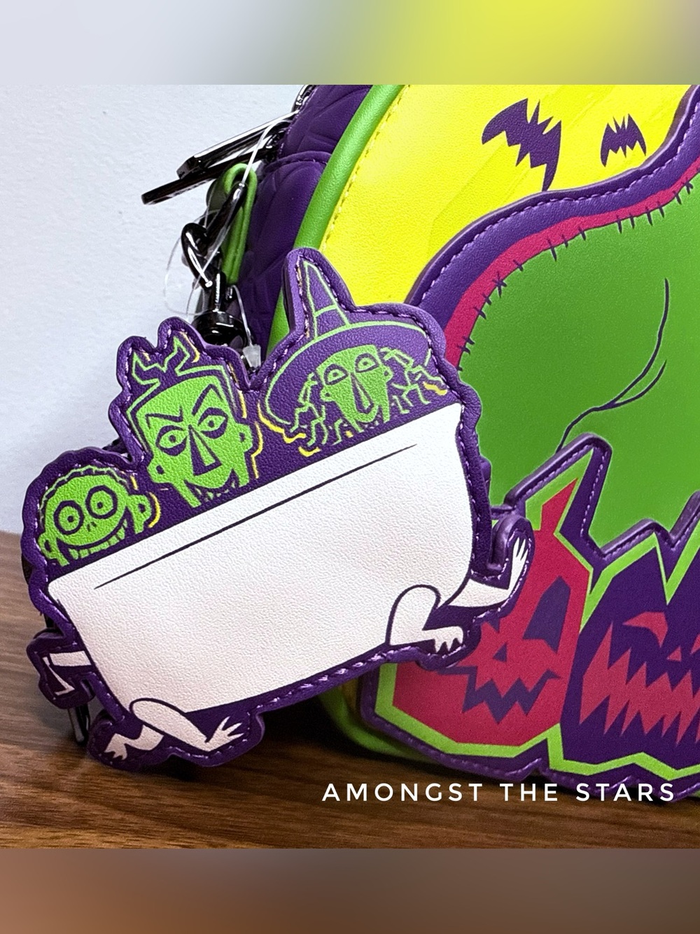 Loungefly Disney Oogie Boogie Bash Glow In the Dark Convertible Backpack Bag - Picture 3 of 12